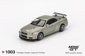 Mini GT 1045 Nissan Skyline GT-R (R34) V-Spec II Nur Millenium Jade