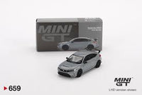 Mini GT 659 Honda Civic Type R Sonic Gray Pearl