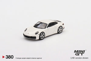 Mini GT 380 Porsche 911 (992) Carrera S White