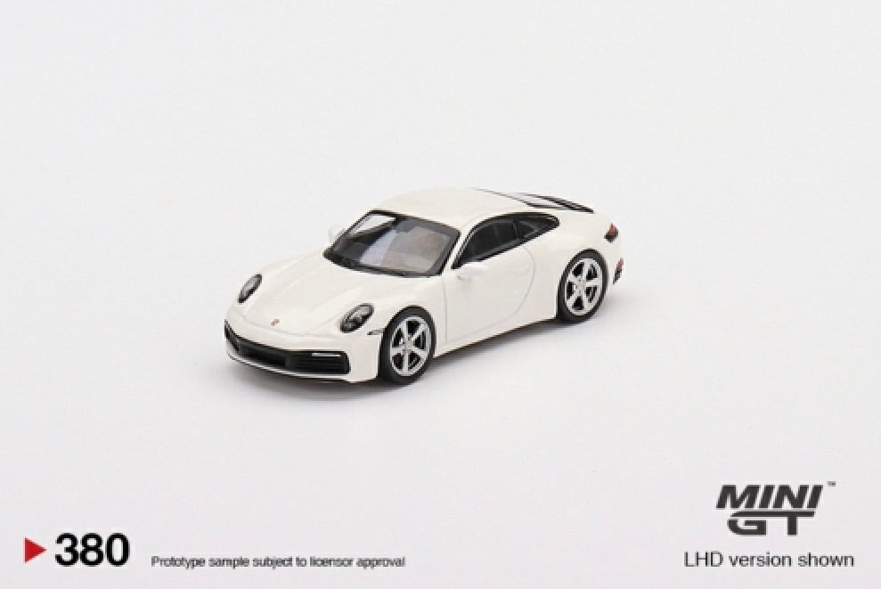Mini GT 380 Porsche 911 (992) Carrera S White