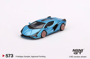 Mini GT 573 Lamborghini Sian FKP37 Blue Aegir
