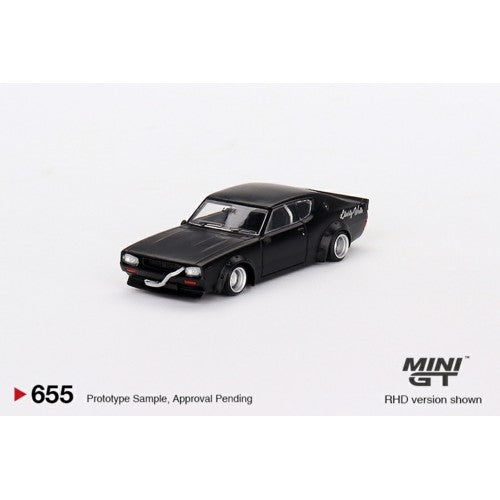 Mini GT 655 Nissan Skyline Kenmari Liberty Walk Matt Black