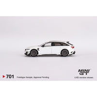 Mini GT 701 Audi ABT RS6 R Glacier White Metallic