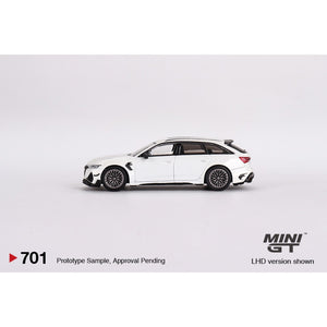 Mini GT 701 Audi ABT RS6 R Glacier White Metallic