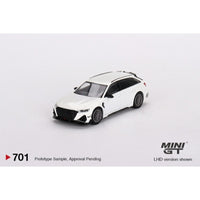 Mini GT 701 Audi ABT RS6 R Glacier White Metallic