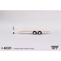 Mini GT AC21 Car Hauler Trailer White
