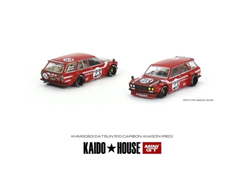 Mini GT Kaido House Datsun Kaido 510 Wagon Carbon Fiber V2