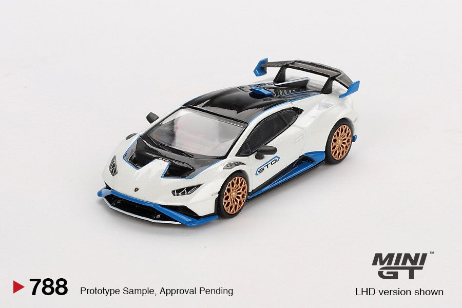 Mini GT 788 Lamborghini Huracan STO Bianco Asopo