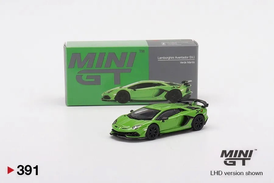 Mini GT 391 Lamborghini Aventador SVJ Verde Mantis