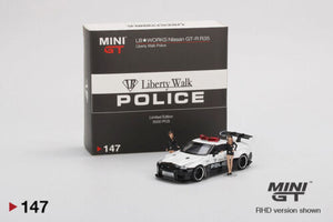 Mini GT 147 Liberty Walk LB Works Nissan GT-R R35 Police