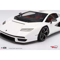 Top Speed 1/18 Lamborghini Countach Lpi 800-4 Bianco Siderale
