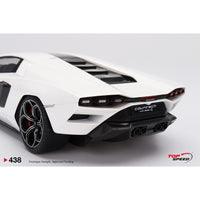 Top Speed 1/18 Lamborghini Countach Lpi 800-4 Bianco Siderale
