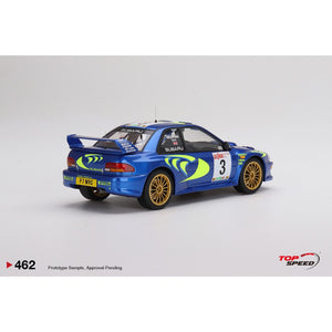 Top Speed 1/18 Subaru Impreza WRC97 1997 Rally San Remo Winner No.3