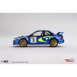 Top Speed 1/18 Subaru Impreza WRC97 1997 Rally San Remo Winner No.3