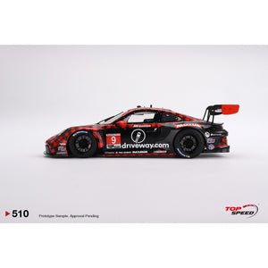 Top Speed 1/18 Porsche 911 GT3 R No.9 GTD Pro Pfaff Motorsports Imsa 2023 Sebring 12 HRS Winner