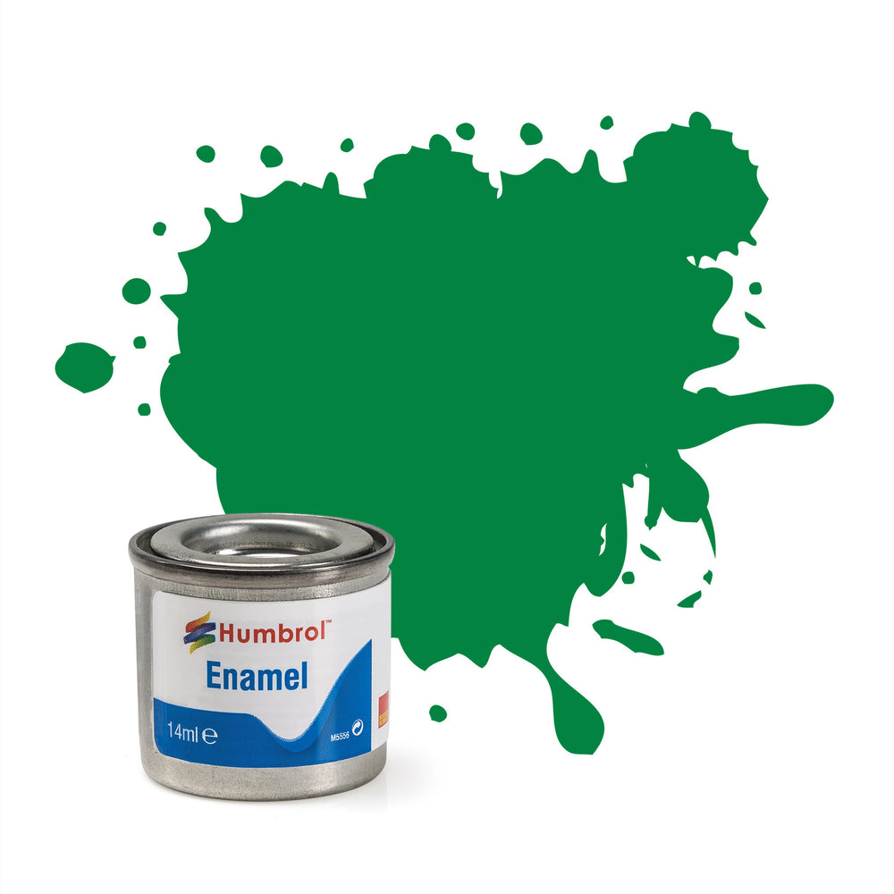 Humbrol 450102 14ml Enamel Tinlets No 2 Emerald Gloss