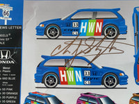 Hot Wheels 2019 Annual Hot Wheels Convention Newsletter 1990 Honda Civic EF Full Set With E Sheet Signed By Chris Strangler
