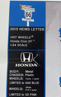 Hot Wheels 2019 Annual Hot Wheels Convention Newsletter 1990 Honda Civic EF Full Set With E Sheet Signed By Chris Strangler

