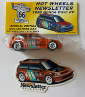 Hot Wheels 2019 Annual Hot Wheels Convention Newsletter 1990 Honda Civic EF Full Set With E Sheet Signed By Chris Strangler
