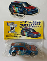Hot Wheels 2019 Annual Hot Wheels Convention Newsletter 1990 Honda Civic EF Full Set With E Sheet Signed By Chris Strangler
