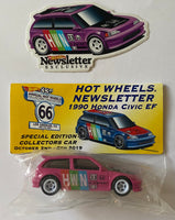 Hot Wheels 2019 Annual Hot Wheels Convention Newsletter 1990 Honda Civic EF Full Set With E Sheet Signed By Chris Strangler
