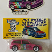 Hot Wheels 2019 Annual Hot Wheels Convention Newsletter 1990 Honda Civic EF Full Set With E Sheet Signed By Chris Strangler