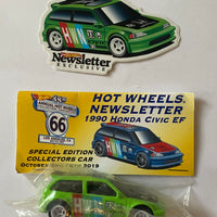 Hot Wheels 2019 Annual Hot Wheels Convention Newsletter 1990 Honda Civic EF Full Set With E Sheet Signed By Chris Strangler