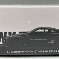 Mini GT 169 Liberty Walk LB Silhouette Works GT Nissan 35GT RR Matte Black