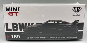 Mini GT 169 Liberty Walk LB Silhouette Works GT Nissan 35GT RR Matte Black