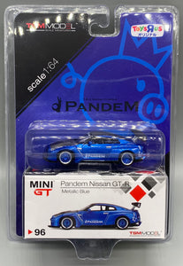 Mini GT 96 Toys R Us Exclusive Pandem Nissan GT-R Metallic Blue