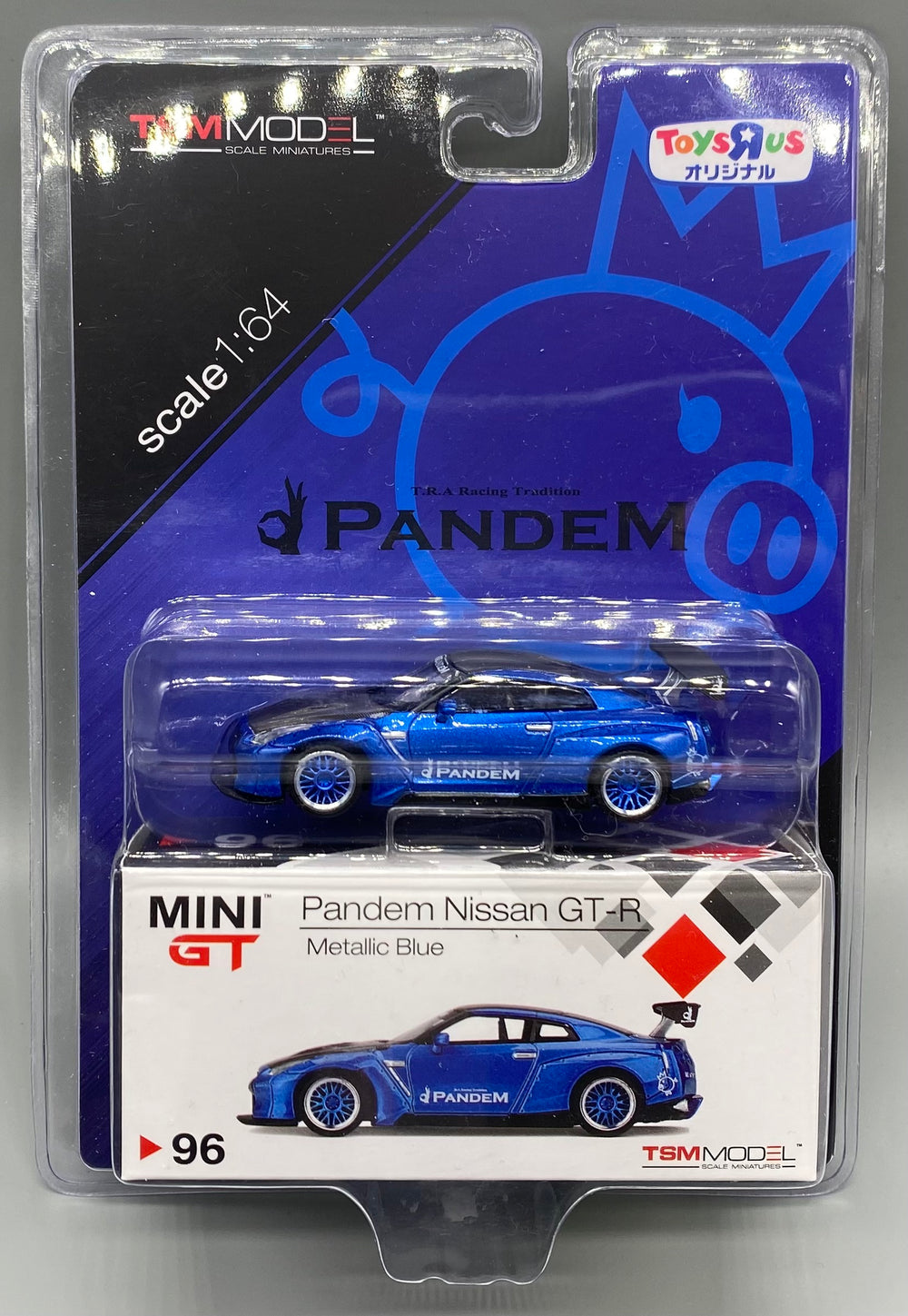 Mini GT 96 Toys R Us Exclusive Pandem Nissan GT-R Metallic Blue