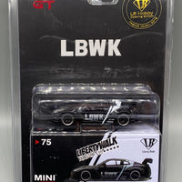 Mini GT 75 Liberty Walk LB Works Nissan GT-R Black LB Hobby Opening Edition Nagoya Japan