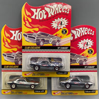Hot Wheels RLC Club Exclusive '67 Camaro Set 3 Stripe Variations